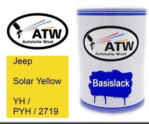 Jeep, Solar Yellow, YH / PYH / 2719: 500ml Lackdose, von ATW Autoteile West.